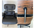vitra lounge chair & ottoman Charles & e Ray Eames pelle nere legno palissandro