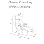 Relax armchair Volden Chaise Longue