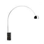 lampada ad arco tipo flos marmo nero