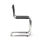 Mart Stam Chair sedia in pelle e acciaio made in Italy S33