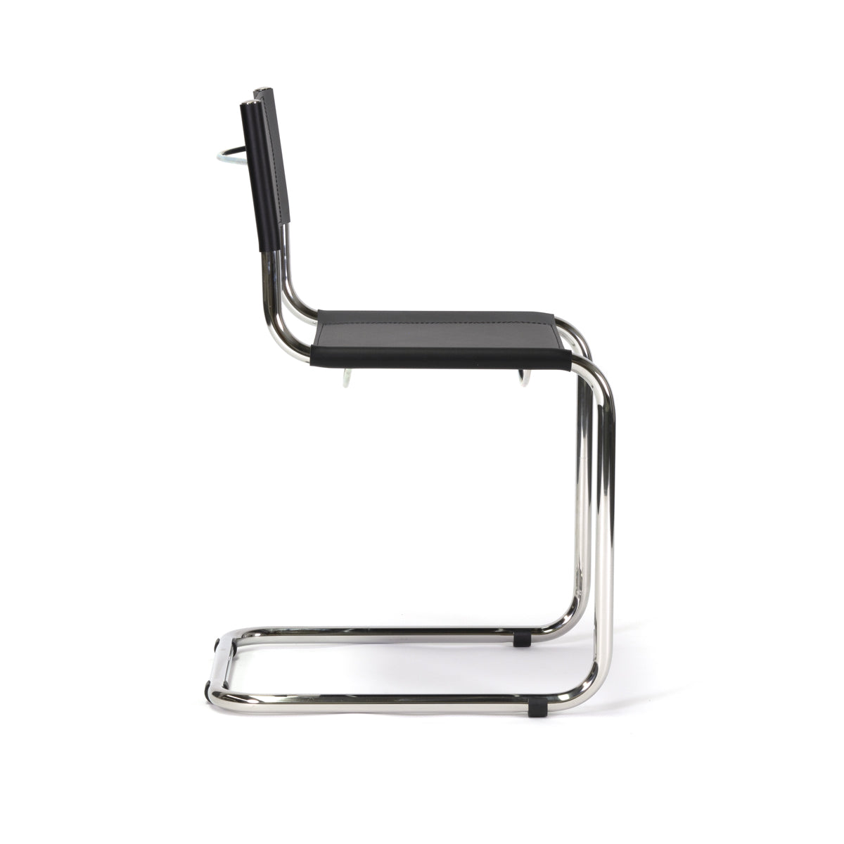 Mart Stam Chair sedia in pelle e acciaio made in Italy S33