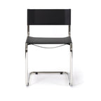 Mart Stam Chair sedia in pelle e acciaio made in Italy S33