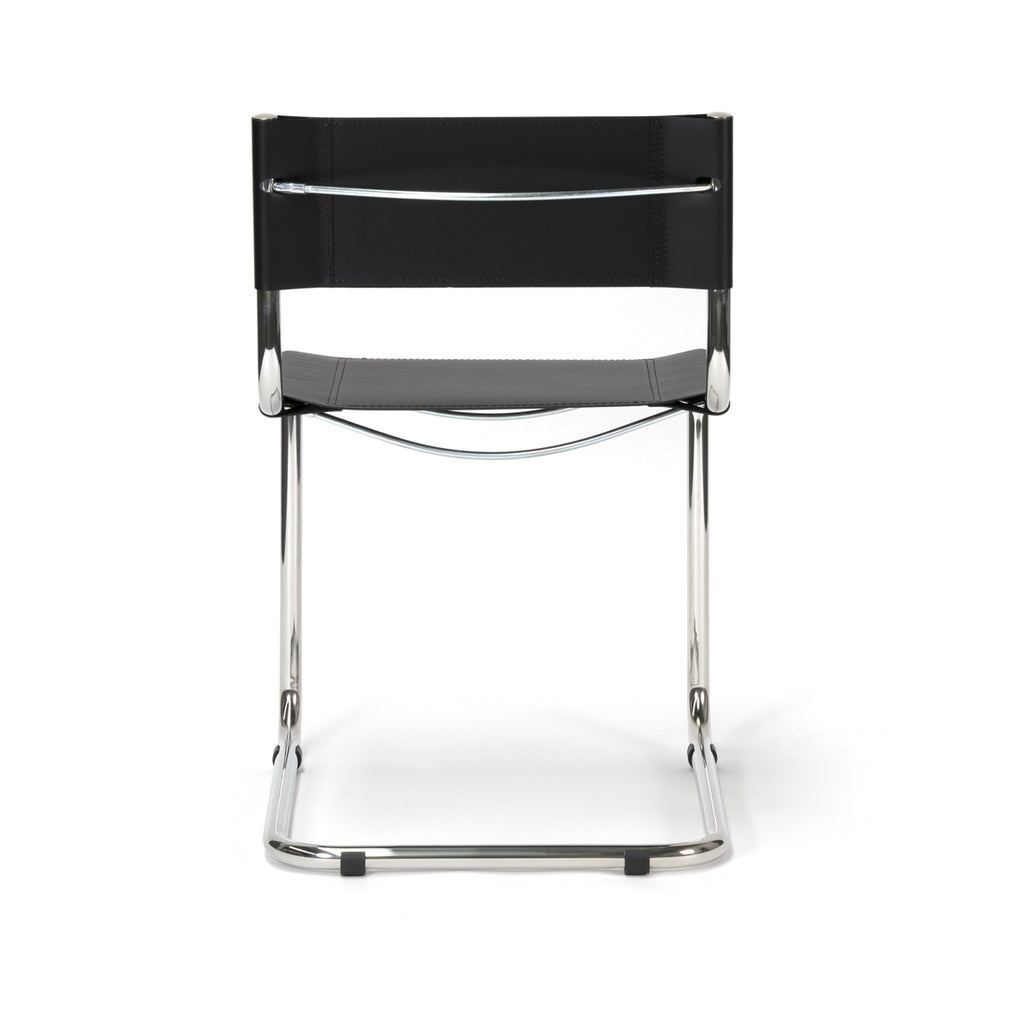 Mart Stam Chair sedia in pelle e acciaio made in Italy S33