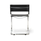 Mart Stam Chair sedia in pelle e acciaio made in Italy S33