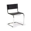 Mart Stam Chair sedia in pelle e acciaio made in Italy S33