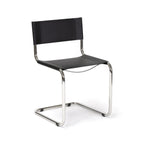 Mart Stam Chair sedia in pelle e acciaio made in Italy S33
