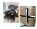 vitra lounge chair & ottoman Charles & e Ray Eames testa di moro 