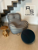 Poltrona Bob con pouf