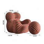 Poltrona Bob con pouf