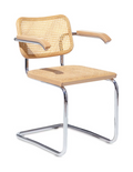 Sedia Cesca con braccioli tipo B 32 B32 disegnata da Marcel Breuer per Knoll thonet gavina