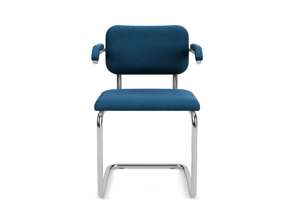 Sedia Cesca rivestita con braccioli