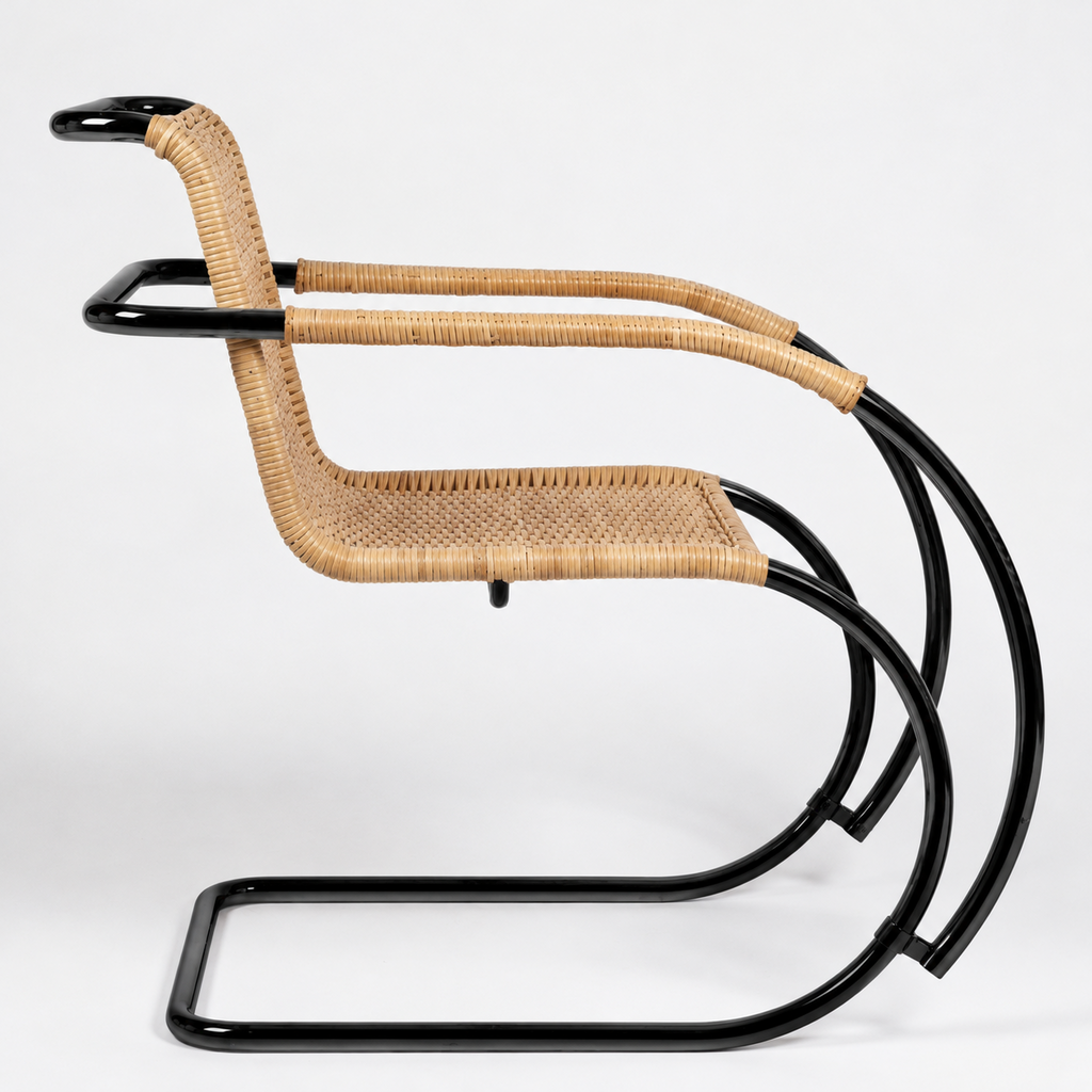 Sedia MR Rattan con braccioli