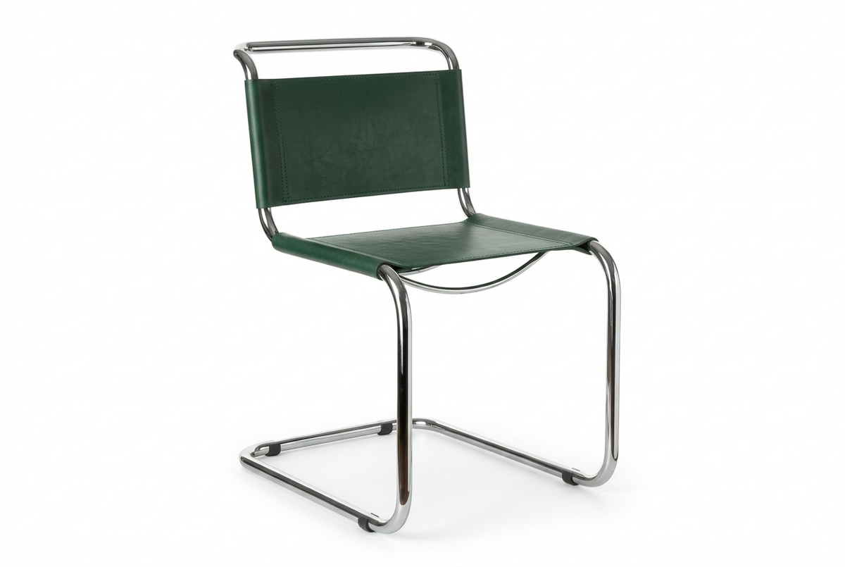 Sedia New Marte – cuoio verde