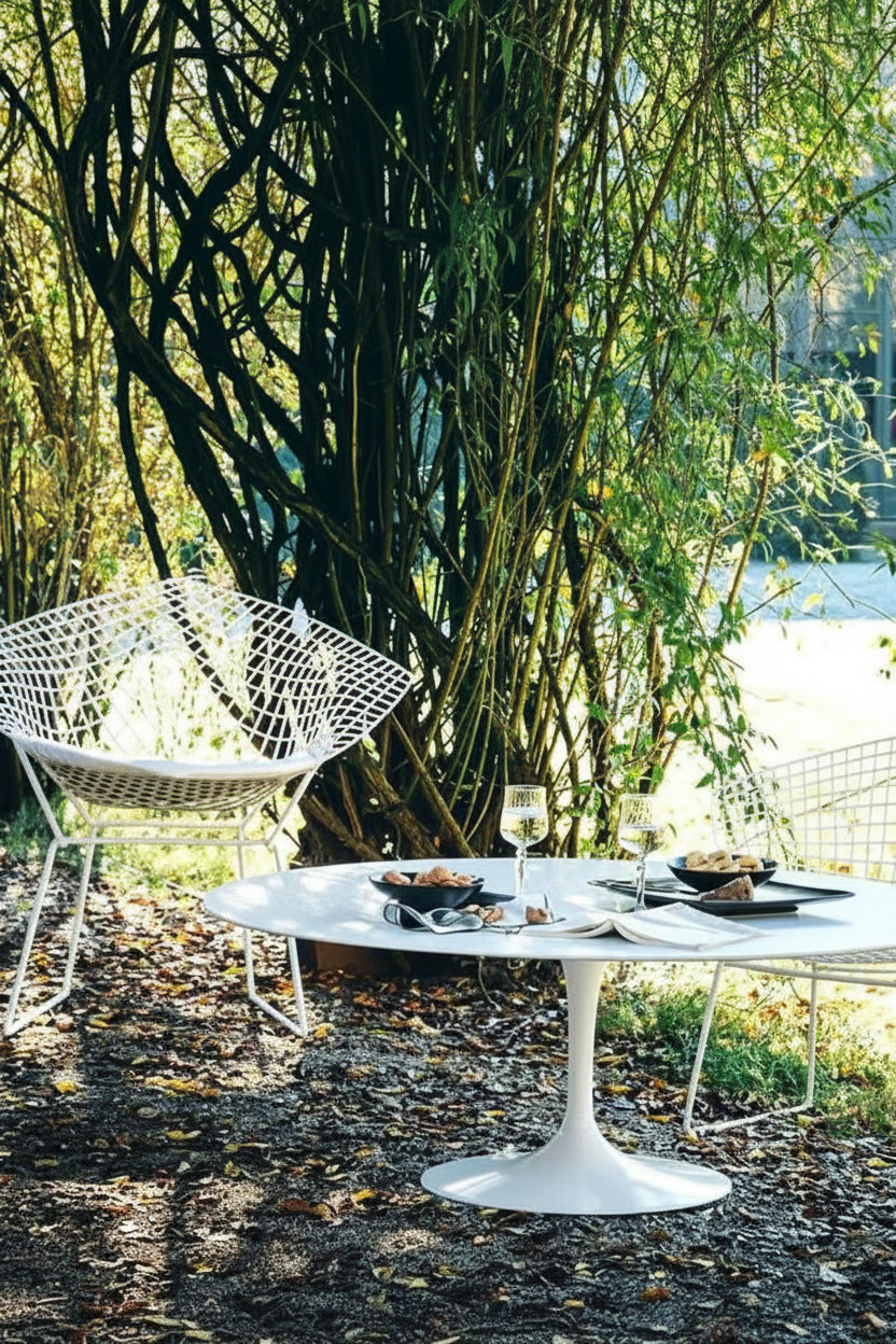 Tavolino Tulipano Ovale Laminato