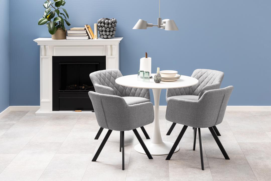 tavolo tipo tulip Eero Saarinen in ceramica